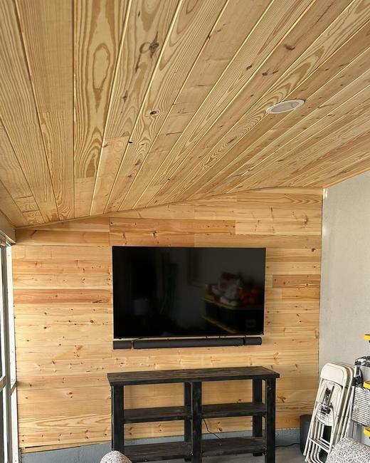 Pine wall & ceiling — Aguilar Home Solutions, Southwest Florida