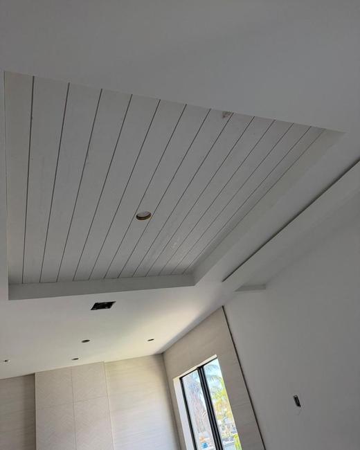 White shiplap ceiling — Aguilar Home Solutions, Southwest Florida