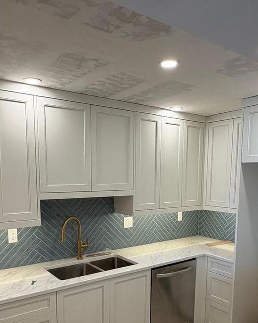 Sage green kitchen — Aguilar Home Solutions, Southwest Florida