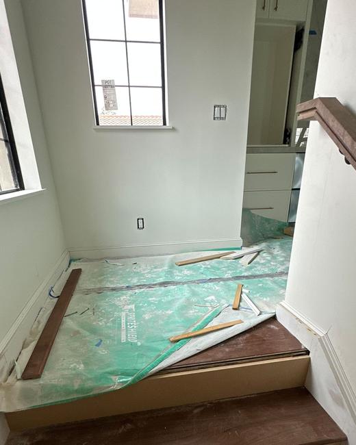 Newel post & handrail — Aguilar Home Solutions, Southwest Florida